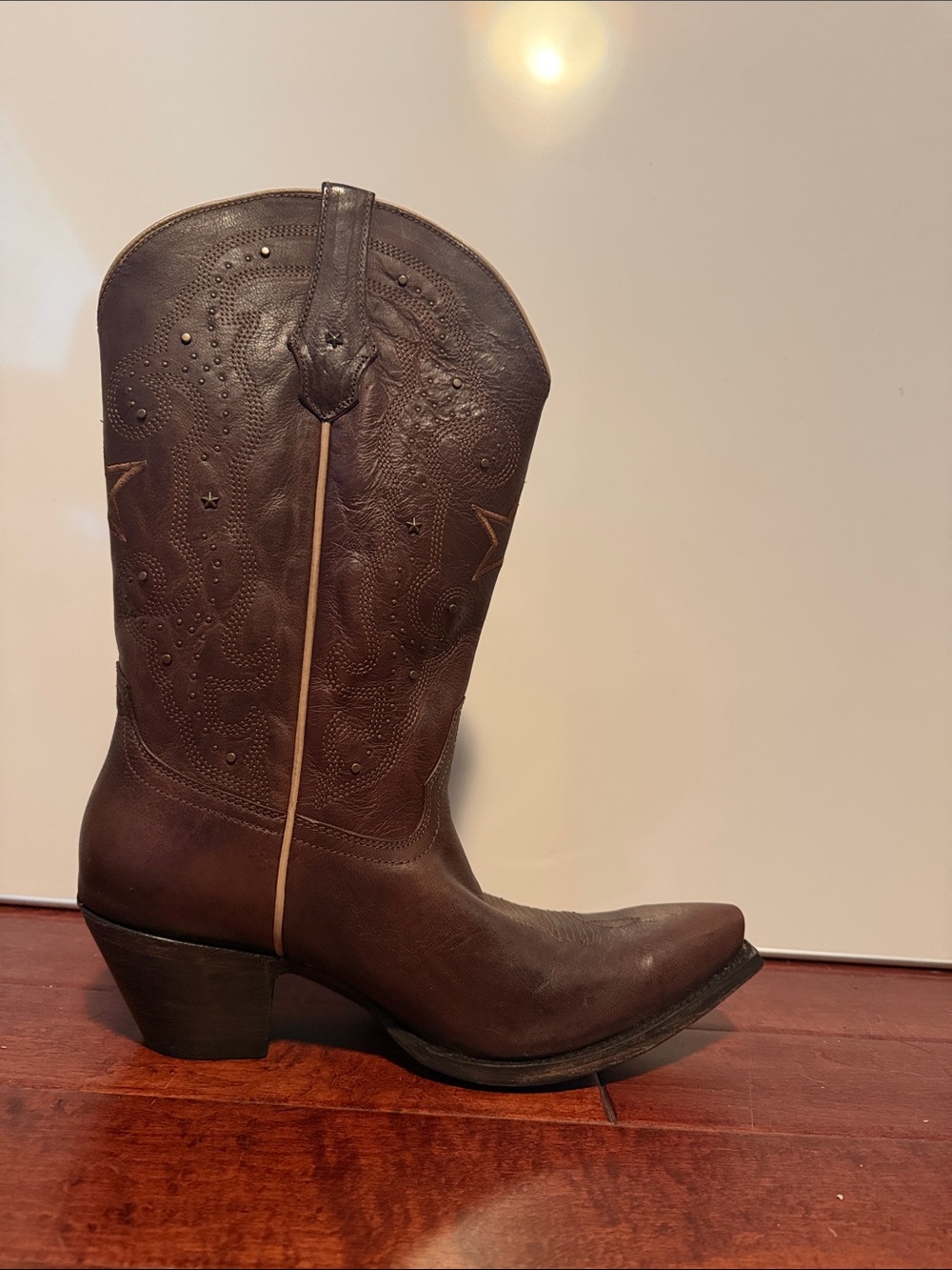 Classic Brown Western Cowboy Boots